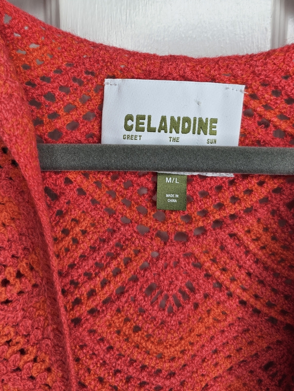 Anthropologie Celandine Crochet Long-Sleeve Mini Kaftan - Picture 4 of 10
